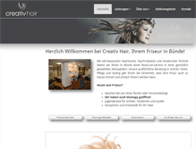 Tablet Screenshot of creativhair.de
